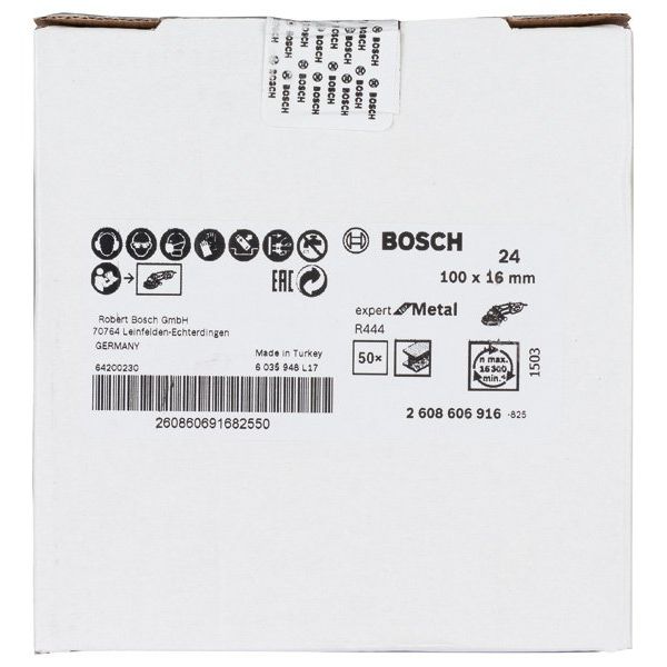 Bosch - Trenn-/Schleifscheibe Fiberschleifscheibe R444 2608606916 Expert for Metal