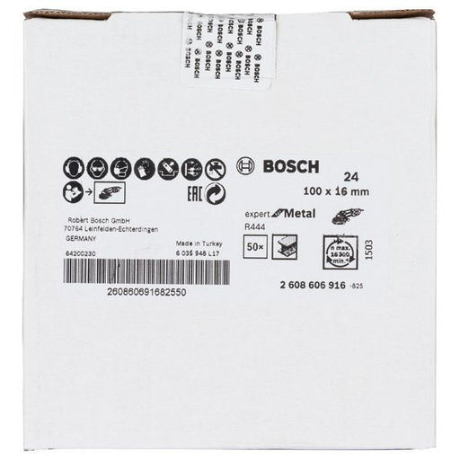 Bosch - Trenn-/Schleifscheibe Fiberschleifscheibe R444 2608606916 Expert for Metal