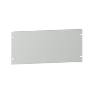Schneider Electric - Frontplatte für Baugruppe mit Rastermaß 482,6 mm (19 Zoll) Blindplatte NSYCRTM4U Blech 4HE RAL7035