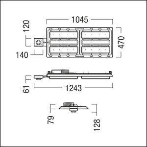 Zumtobel Group - Hallen - Reflektorleuchte LED - Hallenleuchte CR2 L42k #42943773 840, ws