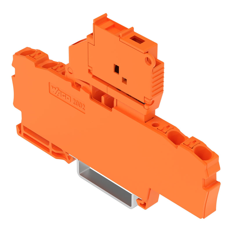 WAGO - Sicherungs-Reihenklemme 4-Leiter-Sicherungsklemme 2202-1812/1000-867 orange − 50 Stück