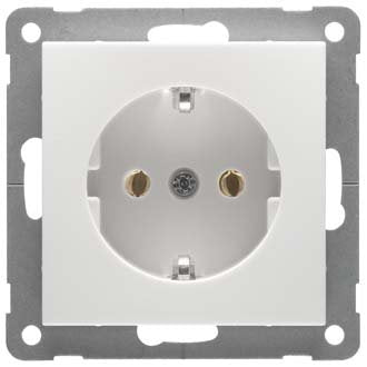 Peha - Schalter-/Steckdosenkombination SCHUKO-Steckdose alu D 11.6511.70