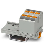 Phoenix Contact - Durchgangs-Reihenklemme Verteilerblock PTFIX 6X10/S-NS35 GY − 10 Stück