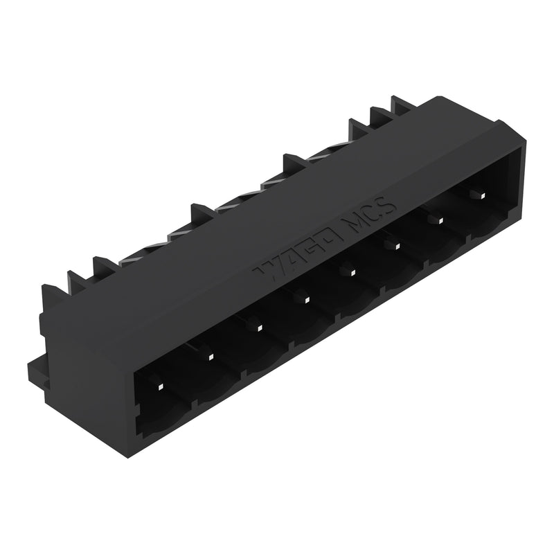 WAGO GmbH & Co. KG - Leiterplattensteckverbinder THR-Stiftleiste Lötstift 231-43#4044918988728 1,0x1,0,abgew.,sw − 100 Stück