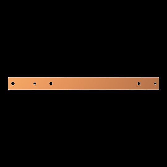 Striebel&John - Sammelschiene Kupferschiene ZX1071 40x10mm L:548mm