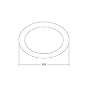 Brumberg Leuchten - Mechanisches Zubehör/Ersatzteile für Leuchten Abdeckring 81211080 schwarz