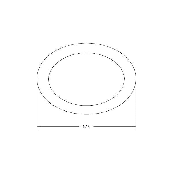Brumberg Leuchten - Mechanisches Zubehör/Ersatzteile für Leuchten Abdeckring 81211080 schwarz