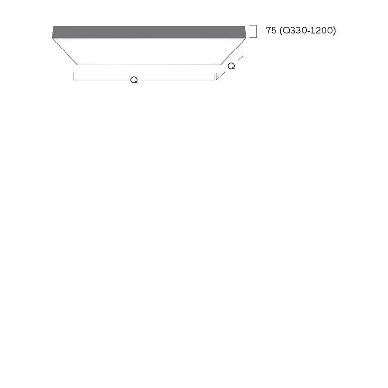 Lightnet - Decken-/Wandleuchte LED-Anbauleuchte CA2AEE-840M-Q630 4000K, silber