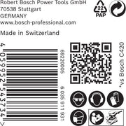 Bosch - Schleifpapier/Schleifvlies EXP Schwingschleifblatt 80 2608901035(VE50) x133 mm, 8Loch, K240
