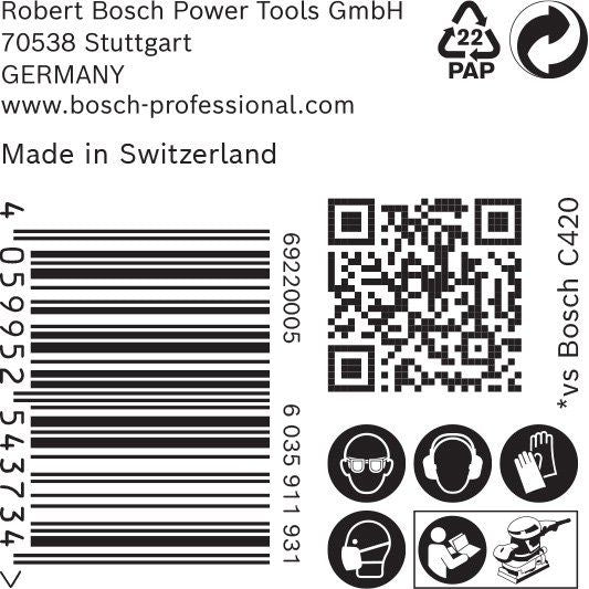 Bosch - Schleifpapier/Schleifvlies EXP Schwingschleifblatt 80 2608901035(VE50) x133 mm, 8Loch, K240