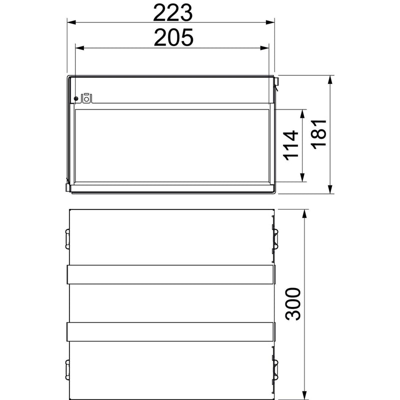 OBO Bettermann - Brandabschottung Brandschutzbox PMB 120-4 A2 vierseitig