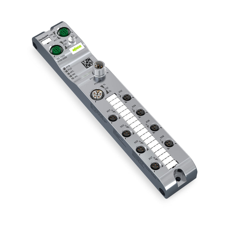 WAGO - Feldbus, Dez. Peripherie - Digitales Ein-/Ausgangs-Modul Digitalein-/-ausgang 765-1505/100-000 8-Kanal, EtherNet
