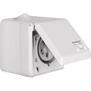 Berker - CEE-Steckdose (IEC 60309) CEE-Steckdose 5-polig Ap 558001 16A m.Klappdeckel