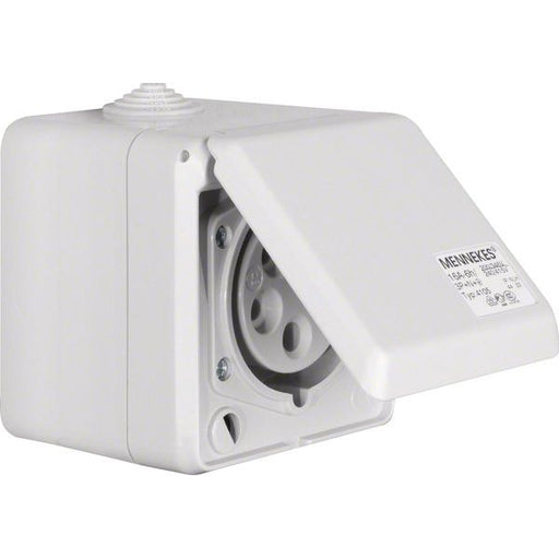 Berker - CEE-Steckdose (IEC 60309) CEE-Steckdose 5-polig Ap 558001 16A m.Klappdeckel