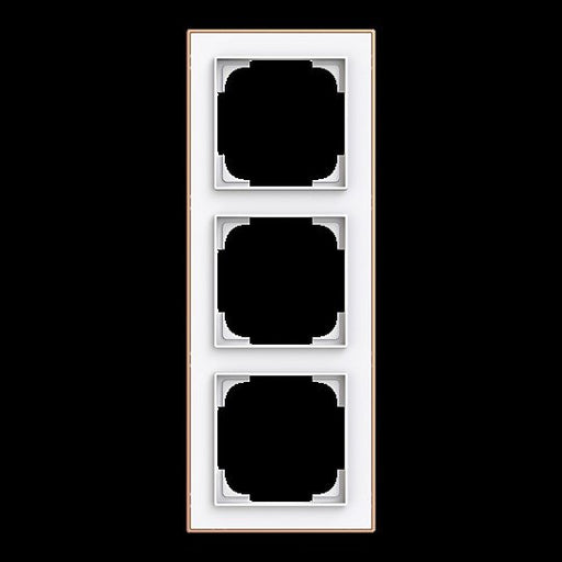 Busch-Jaeger - Abdeckrahmen Rahmen 3-fach 1723-441M mit Dekorring − 1 Stück by Busch-Jaeger
