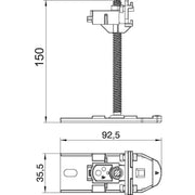 OBO Bettermann - Nivellierset für Unterflursysteme Nivelliereinheit OKA NEVE 150 − 6 Stück