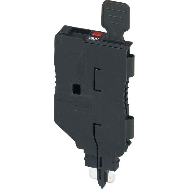 Phoenix Contact - Bauelementestecker Sicherungsstecker P-FU 5X20 LED 250-5 0,40-0,95 mA,schwarz − 10 Stück