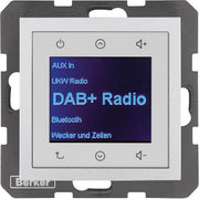 Berker - Elektronik-Gerät für Installationsschalterprogramme Radio DAB+, Bt., B.x alu 30841404
