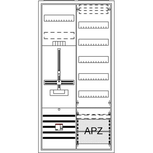Striebel&John - Zähler-Komplettschrank Komplettschrank DA27BBL AP3Pkt.A271Z1V5A2OVR