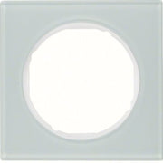 Berker - Abdeckrahmen Rahmen Glas/pows 10112209 1fach, rund
