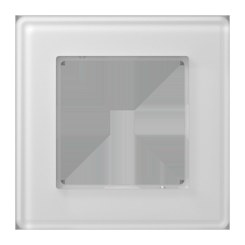 Jung - Abdeckrahmen Glasrahmen 1fach AV 581 GLM WW alpinweiß (Glas)