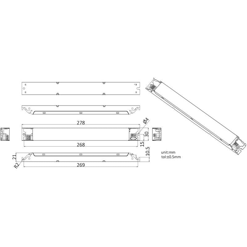 Houben - LED-Betriebsgerät LED-Treiber CUPOID LCCB 100 250-700mA  − 1 Stück