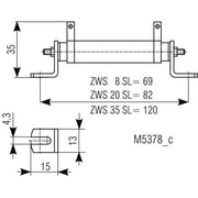 Dold&Söhne - Widerstand Vorwiderstand ZWS 20SL 1,6K-OHM