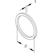 HKL - Dichtring, flach Anschlussgewindedichtring 987H/21 Pg21 − 100 Stück