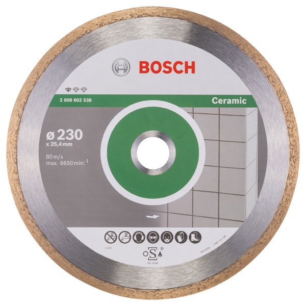 Bosch - Trenn-/Schleifscheibe Diamanttrennscheibe 2608602538 Standard for Ceramic