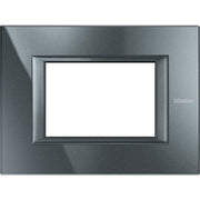 Legrand (BT) - Abdeckrahmen Axolute Rahmen 3-Modul HA4803HS alu schwarz
