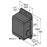 Turck - Induktiver Näherungsschalter Radarsensor Q120RA-EU-AF2Q