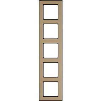 Peha - Abdeckrahmen Rahmen 5-fach D 20.675.244.192 Glaseffekt sand-psw