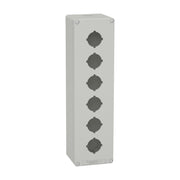 Schneider Electric - Gehäuse für Befehls- und Meldegeräte Leergehäuse XAP, Metall XAPD5606 grau, für 6x30mm