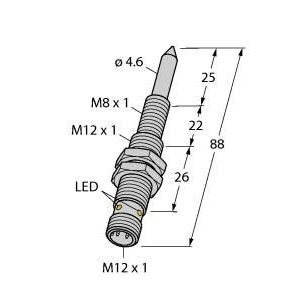 Turck - Magnetischer Näherungsschalter Magnetfeldsensor NIMFE-M12 #1600608