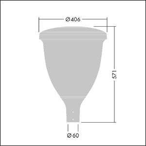 Thorn - Straßen - und Platzleuchte LED - Mastaufsatzleuchte VO 24L70 - #96631900 4000K