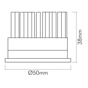 Nobile - LED-Modul LED Modul D50 mit Linse 8053211000 warmweiß