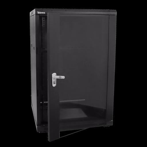 Televes - Leergehäuse 19" Netzwerkschrank MSR1918-66 18HE,600x942x600mm