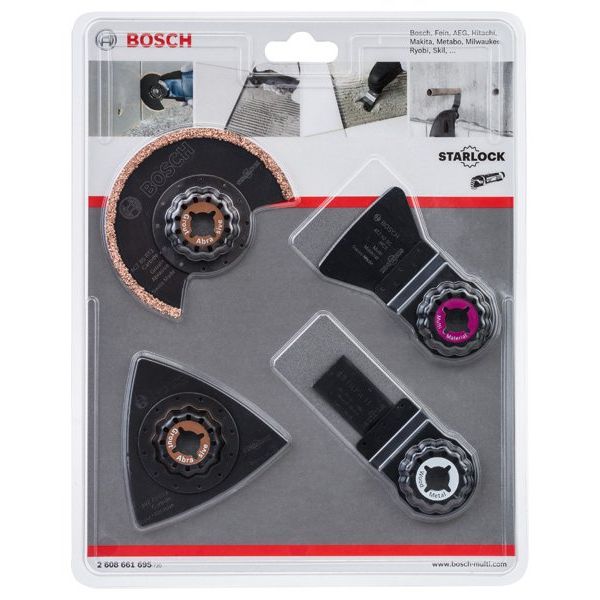 Bosch - Werkzeugset Starlock Fliesen-Set für 2608661695 Multifunktionswerkze