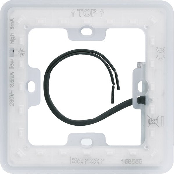 Berker - Beleuchtungseinsatz für Installationsschalterprogramme LED-Modul 168055 DownLightBeleuchtung