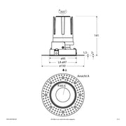 EVN Lichttechnik - Downlight/Strahler/Flutlicht LED-Einbauleuchte modular F02R14SM1830L55P Konfigurationstype