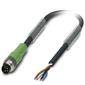 Phoenix Contact - Konfektioniertes Sensor-Aktor-Kabel Sensor-/Aktor-Kabel SAC-4P-M 8MS/5,0-PVC 4-pol.RAL9005 5m