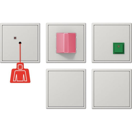 Jung - Behindertenelement für Installationsschalterprogramme Notrufset NRS LS 0834-2 LG