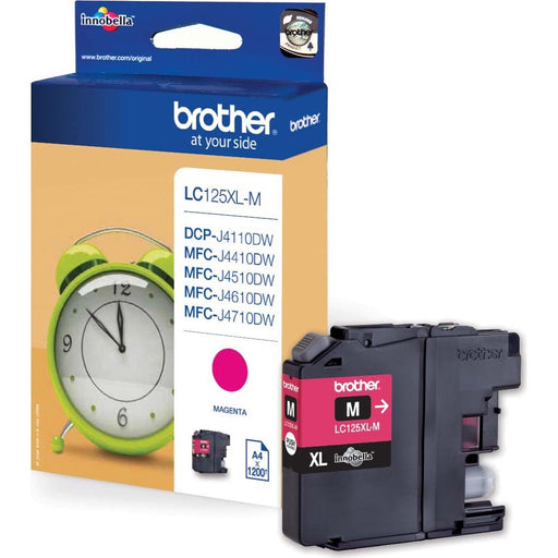 Brother - Verbrauchsmaterial für Telefax/Drucker/MFC Tintenpatrone XL LC-125XLM magenta groß