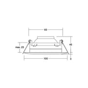 Brumberg Leuchten - Downlight/Strahler/Flutlicht LED-Einbaustrahler 350 mA 12430183 3000K
