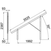OBO Bettermann - Photovoltaik-Montagesystem Vormontierter Träger VT 30L FT für Freiflächensyste