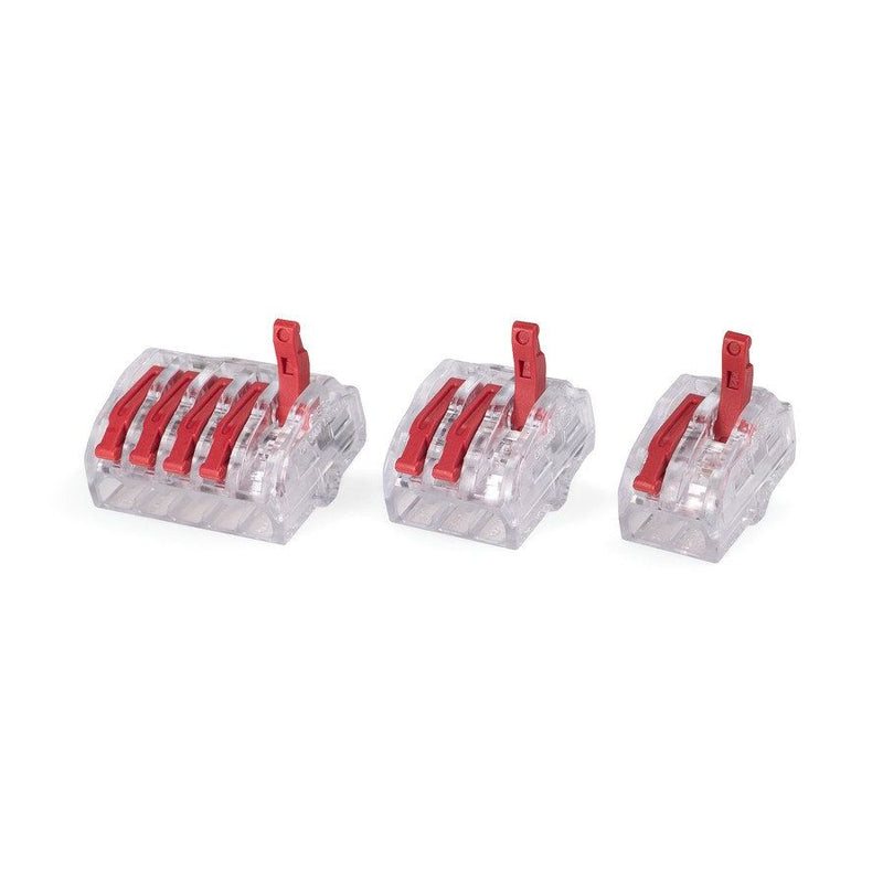 HellermannTyton - Steckklemme Verbindungsklemme HCRN-5-PC-CL (30) 5 Leiter, transp. − 30 Stück