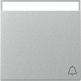 Gira - Abdeckung/Bedienelement für Installationsschalterprogramme Wippe Symb. Klingel 367326 F Alu