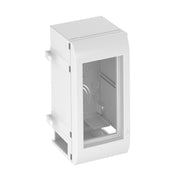 OBO Bettermann - Aufputzgehäuse für Unterputzgerät Modalnet Modul WG-MK RW 60x130x64, RAL 9010