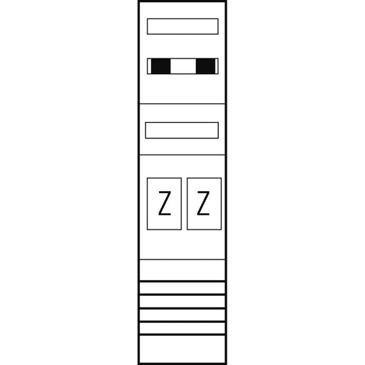 ABN - Zählerfeld Zählerplatz EZ17420 eHZ 2Z