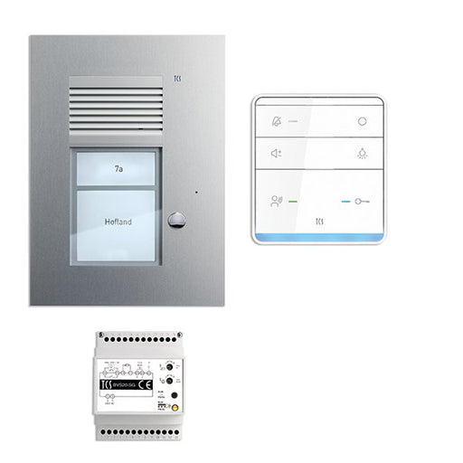 TCS Tür Control - Türsprech-Set Paketlösung PSU2310-0000 1 Taste UP, Freispr